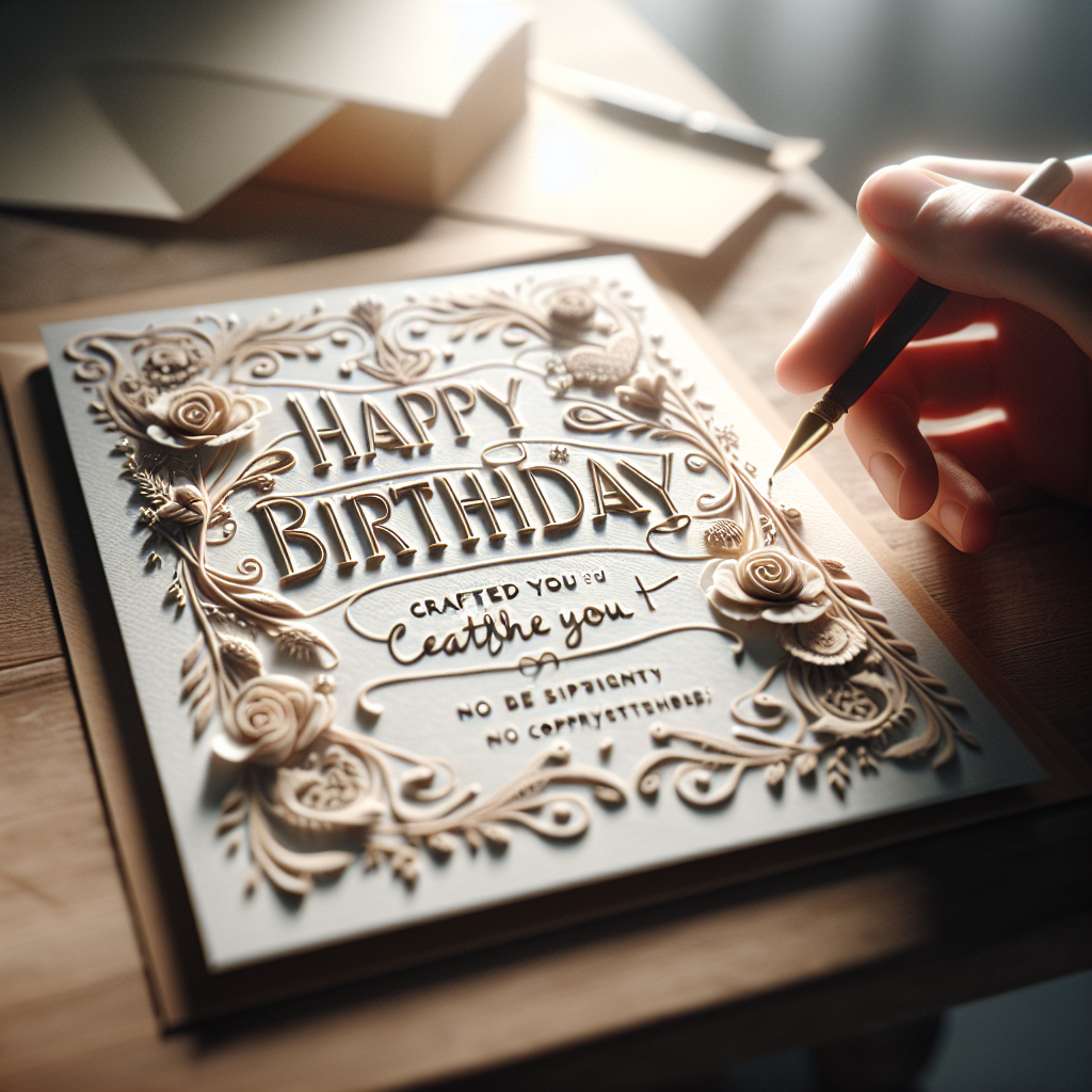 バースデーカード 手書きで心を込めた誕生日祝いを