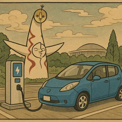 万博 充電スポット